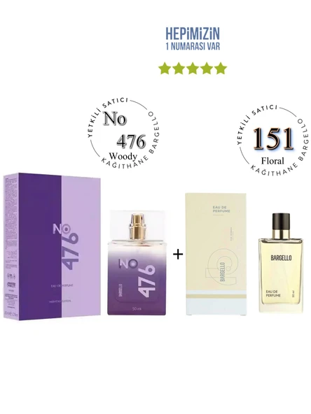 No: 476 + 151 Unisex / Kadın Parfüm Edp 50 ml Woody / Floral - Mnms476151 ürün görseli 1