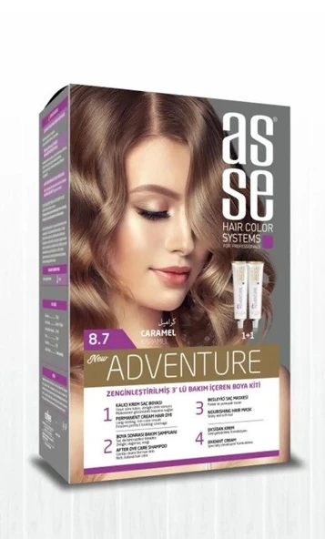 asse Adventure Set Saç Boyası No:8.7 Karamel ürün görseli 1
