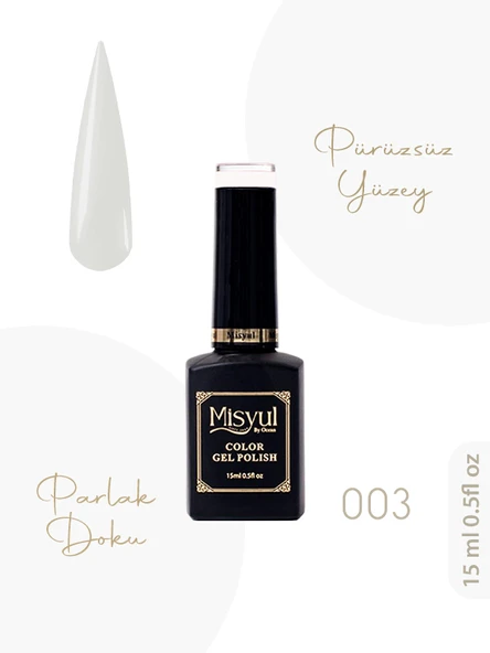 Misyul UV Led Kalıcı Oje Nail Art 15 ml 003 ürün görseli 1