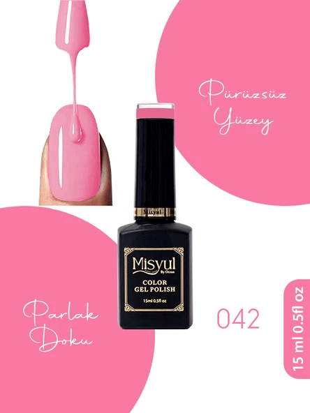 Misyul UV Led Kalıcı Oje Nail Art 15 ml 042 ürün görseli 1
