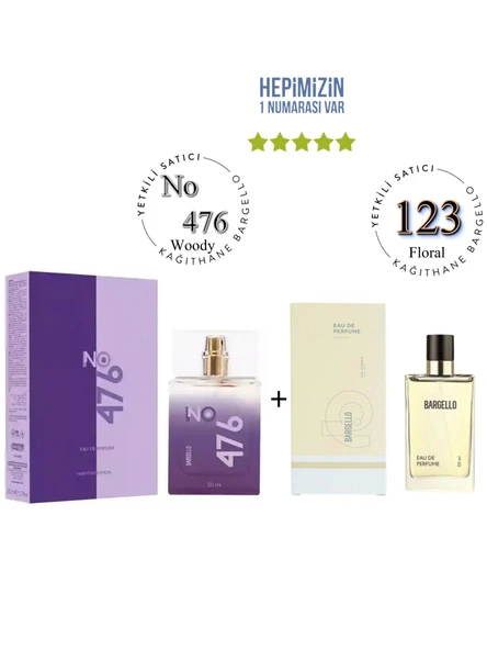 No: 476 + 123 Unisex / Kadın Parfüm Edp 50 ml Woody / Floral - Mnms476123 ürün görseli 1