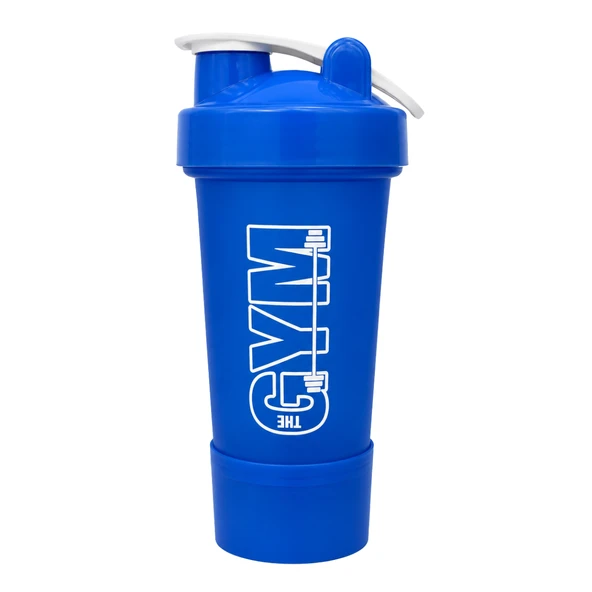 Gym Smart Shaker 550 ML Ölçekli ve Sızdırmaz Kapaklı Saklama Hazneli Protein Shaker ürün görseli 1
