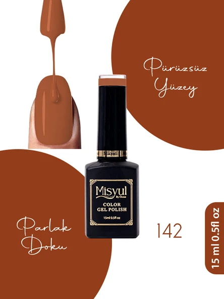Misyul UV Led Kalıcı Oje Nail Art 15 ml 142 ürün görseli 1