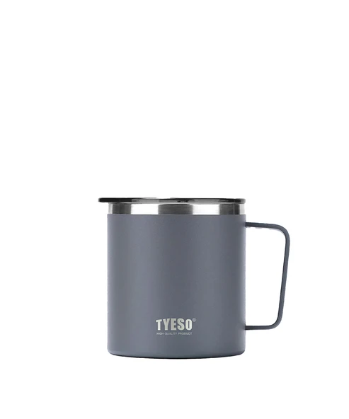 Tyeso Silviya Mug Vakumlu Paslanmaz Çift Duvarlı Termal Kapaklı 400ML ürün görseli 1
