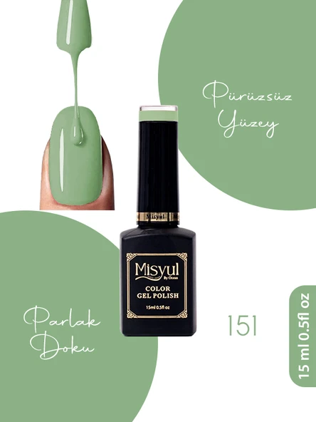 Misyul UV Led Kalıcı Oje Nail Art 15 ml 151 ürün görseli 1