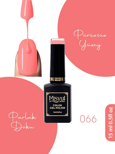 Misyul UV Led Kalıcı Oje Nail Art 15 ml 066 ürün görseli 1