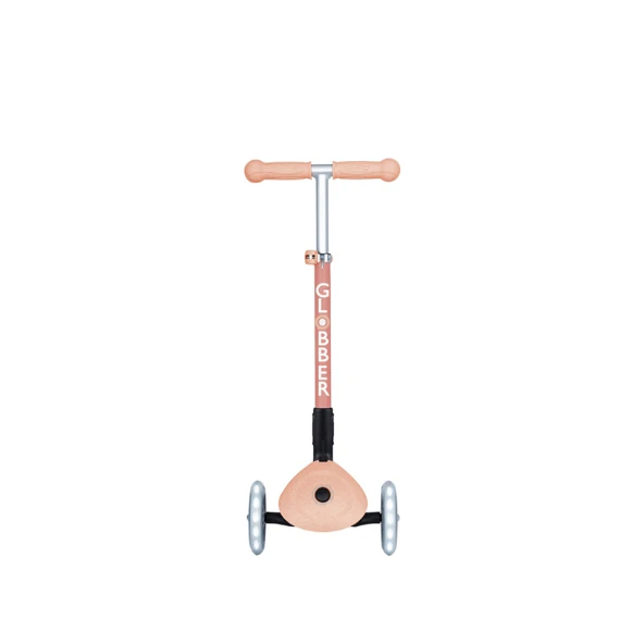 Globber Junior Ecologic Katlanabilir Işıklı Scooter - Peach - Resim 2