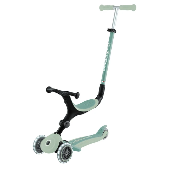 Globber Go Up Active Ecologic Işıklı Scooter - Pistachio - Resim 4