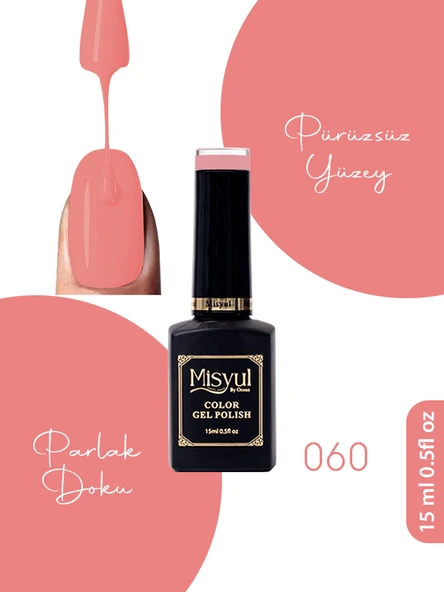 Misyul UV Led Kalıcı Oje Nail Art 15 ml 060 ürün görseli 1