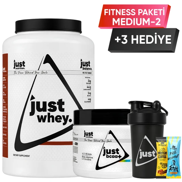 Just Nutrition Fitness Paketi - Medium 2 + 3 Hediye (Protein Tozu + Bcaa) ürün görseli 1