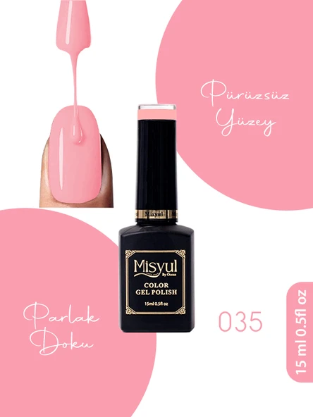 Misyul UV Led Kalıcı Oje Nail Art 15 ml 035 ürün görseli 1