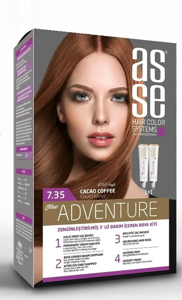 asse Adventure Set Saç Boyası No:7.35 Kakao Kahve ürün görseli 1