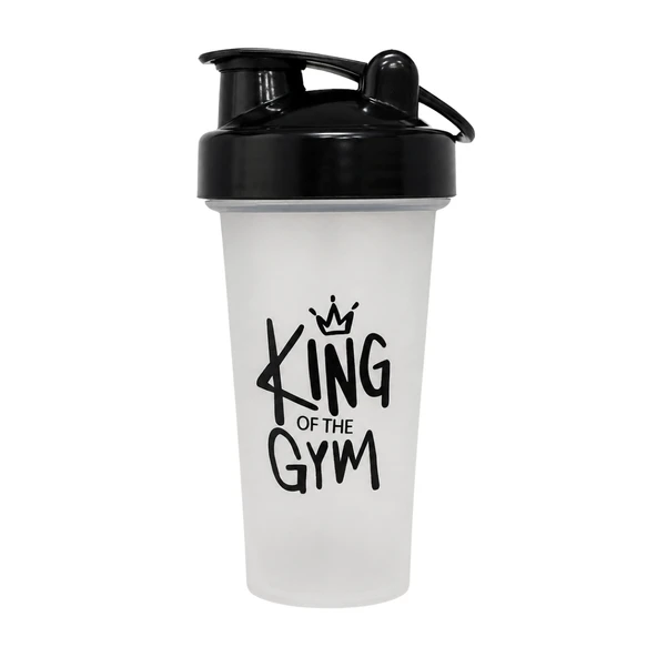King Of The Gym Shaker 650 ML Ölçekli ve Sızdırmaz Kapaklı Protein Shaker (Şeffaf) ürün görseli 1