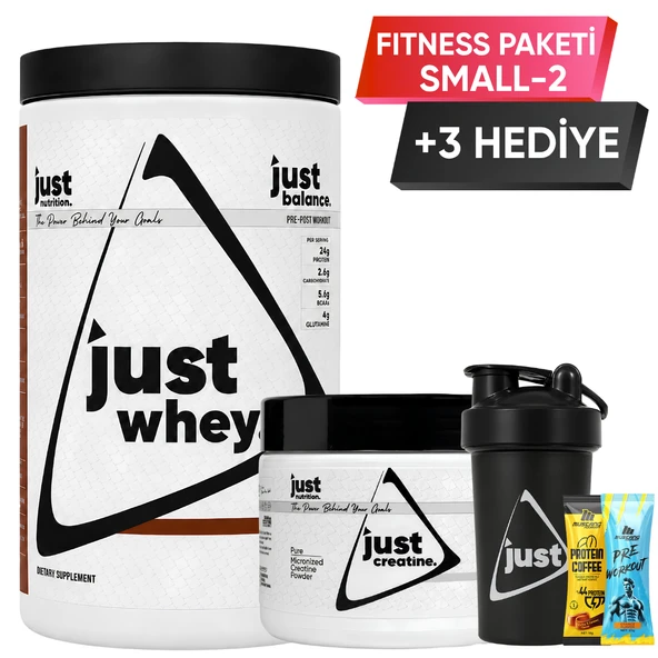 Just Nutrition Fitness Paketi - Small 2 + 3 Hediye (Protein Tozu + Kreatin) ürün görseli 1