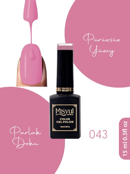 Misyul UV Led Kalıcı Oje Nail Art 15 ml 043 ürün görseli 1