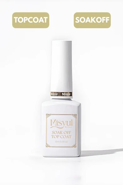 Misyul Soak Off Top Coat Son Kat 15 ml ürün görseli 1