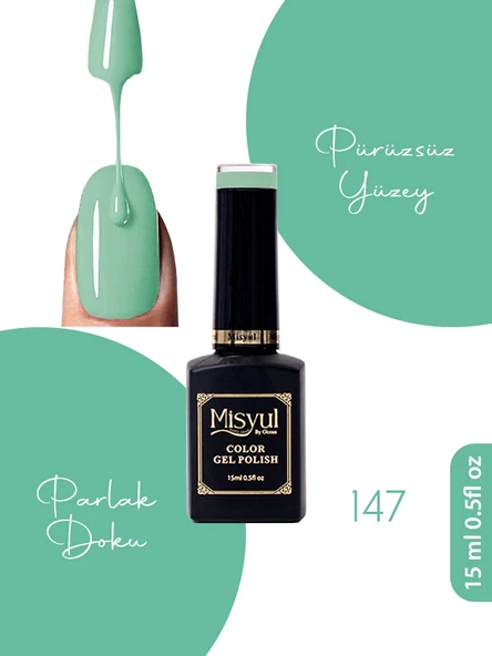 Misyul UV Led Kalıcı Oje Nail Art 15 ml 147 ürün görseli 1