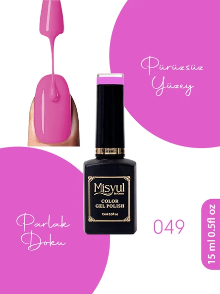 Misyul UV Led Kalıcı Oje Nail Art 15 ml 049 ürün görseli 1