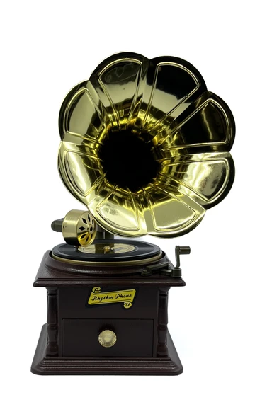 Nostaljik Gramofon Müzik Kutusu ve Takı Kutusu - Retro Tasarım Dekoratif Obje - Rhythm Phone ürün görseli 1