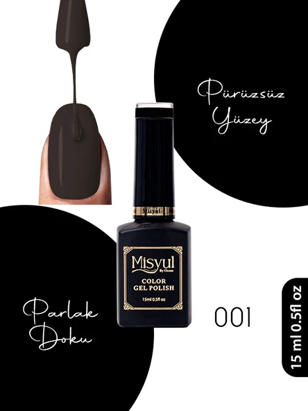 Misyul UV Led Kalıcı Oje Nail Art 15 ml 001 ürün görseli 1
