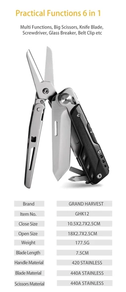 Grand Harvest GHK12 Eagle Multi Tool - Resim 5