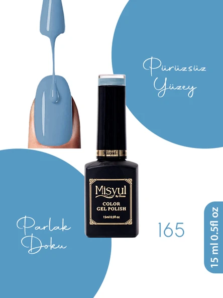 Misyul UV Led Kalıcı Oje Nail Art 15 ml 165 ürün görseli 1
