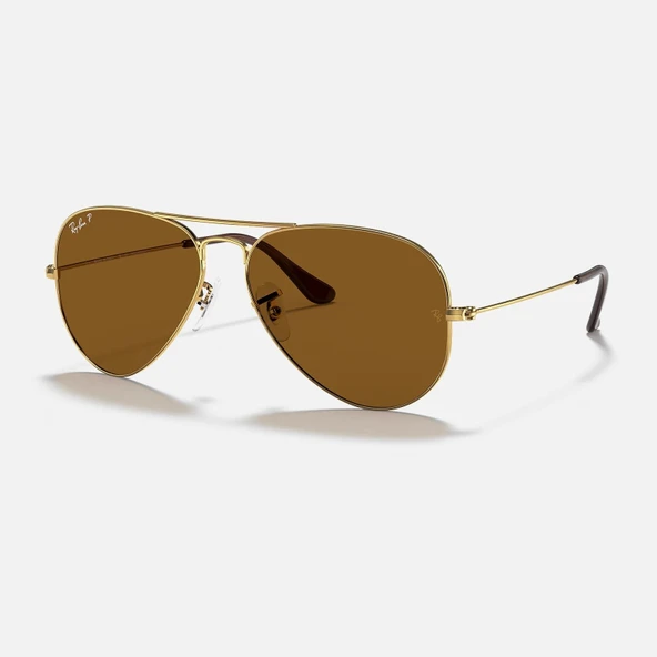 Ray-Ban RB3025 001/57 58 3P Avıator Damla Polarize Unisex Güneş Gözlüğü ürün görseli 1