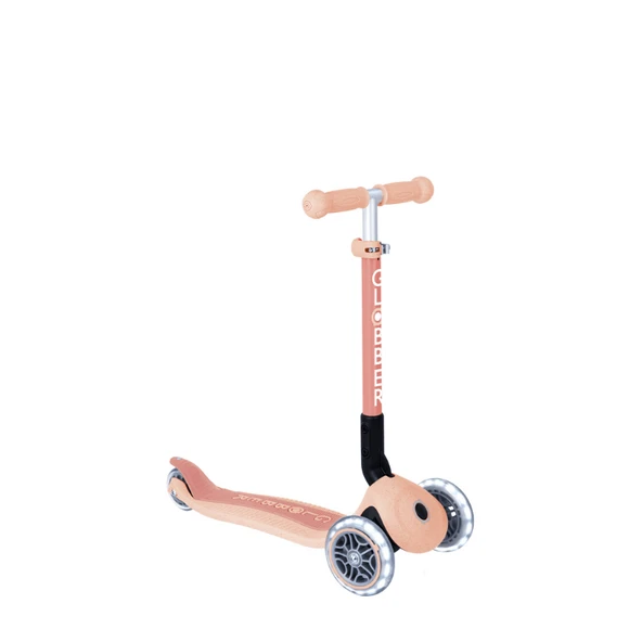 Globber Junior Ecologic Katlanabilir Işıklı Scooter - Peach ürün görseli 1