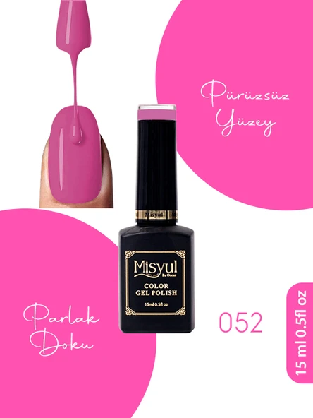 Misyul UV Led Kalıcı Oje Nail Art 15 ml 052 ürün görseli 1