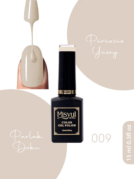 Misyul UV Led Kalıcı Oje Nail Art 15 ml 009 ürün görseli 1