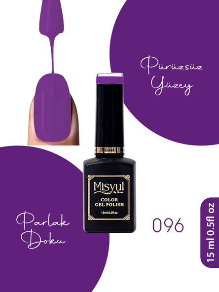 Misyul UV Led Kalıcı Oje Nail Art 15 ml 096 ürün görseli 1