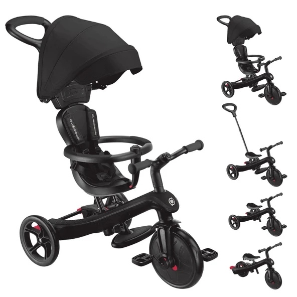 Globber Explorer 4in1 Trike Bisiklet - Siyah ürün görseli 1