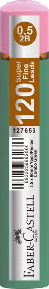 FABER CASTELL GRIP MIN 05 2B 60MM 120 LI YESIL/PEM ürün görseli 1