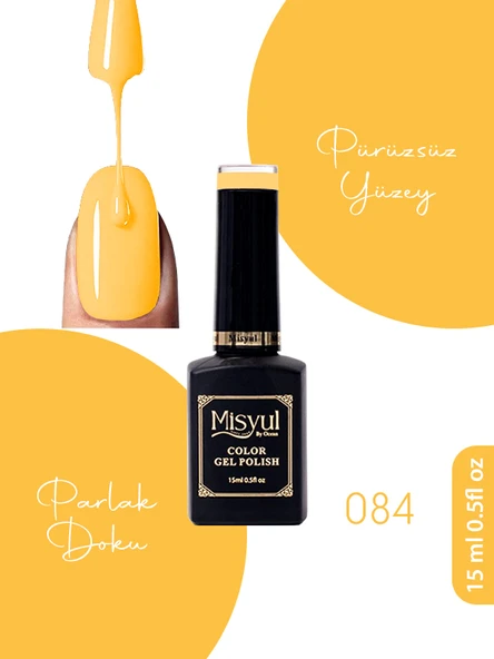 Misyul UV Led Kalıcı Oje Nail Art 15 ml 084 ürün görseli 1