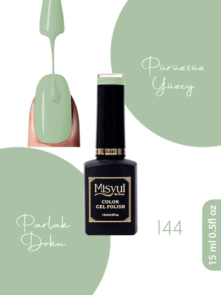 Misyul UV Led Kalıcı Oje Nail Art 15 ml 144 ürün görseli 1