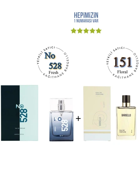 No: 528 + 151 Erkek / Kadın Parfüm Edp 50 ml Fresh / Floral - Mnms528151 ürün görseli 1