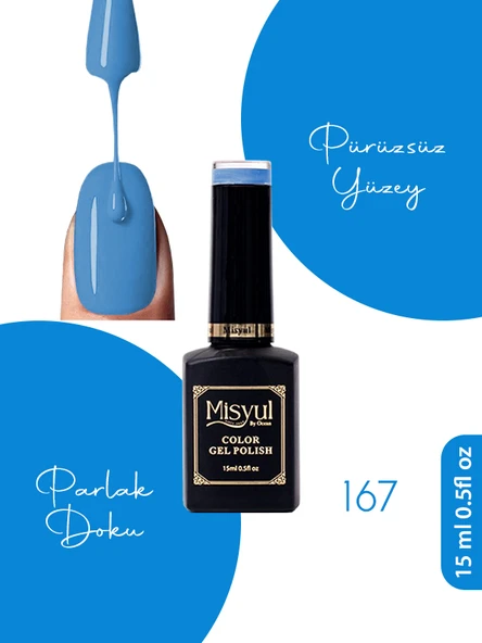 Misyul UV Led Kalıcı Oje Nail Art 15 ml 167 ürün görseli 1