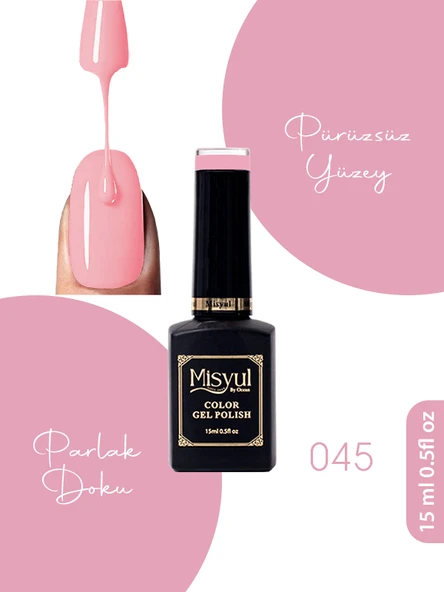 Misyul UV Led Kalıcı Oje Nail Art 15 ml 045 ürün görseli 1