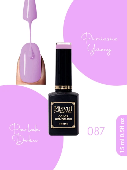 Misyul UV Led Kalıcı Oje Nail Art 15 ml 087 ürün görseli 1