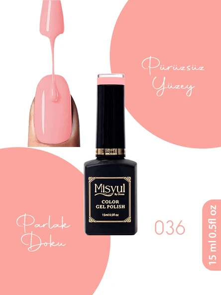 Misyul UV Led Kalıcı Oje Nail Art 15 ml 036 ürün görseli 1