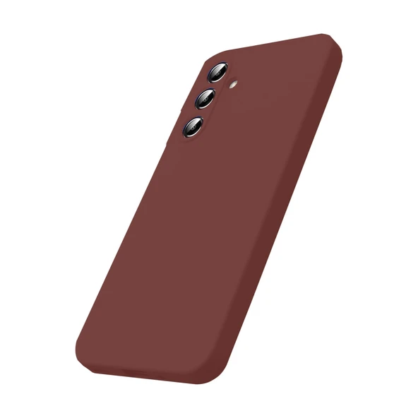Samsung Galaxy S25 Fe First Silikon - Bordo - Resim 3