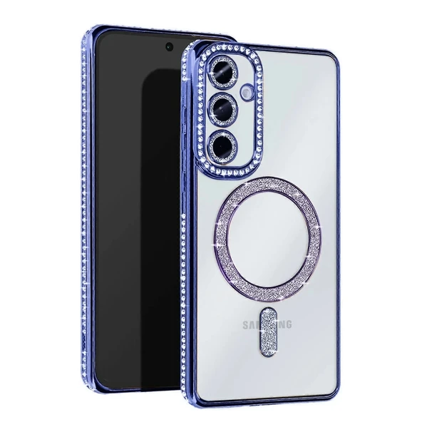 Samsung Galaxy A25 5g Joke Simli Magneticsafe Kılıf - Mavi ürün görseli 1