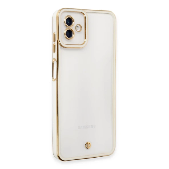 Samsung Galaxy A04 Kılıf Liva Lens Silikon - Beyaz ürün görseli 1