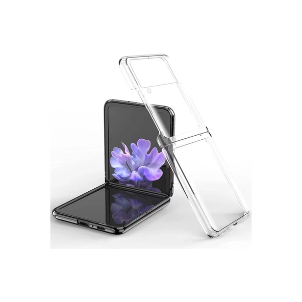 Samsung Galaxy Z Flip 3 Kılıf Fold Tpu Silikon - Şeffaf ürün görseli 1