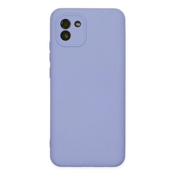 Samsung Galaxy A03 Kılıf Nano İçi Kadife Silikon - Lila ürün görseli 1