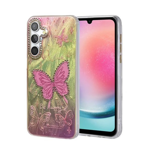 Samsung Galaxy A24 4g Kılıf Blade Aynalı Desenli Kapak - Desen 5 ürün görseli 1