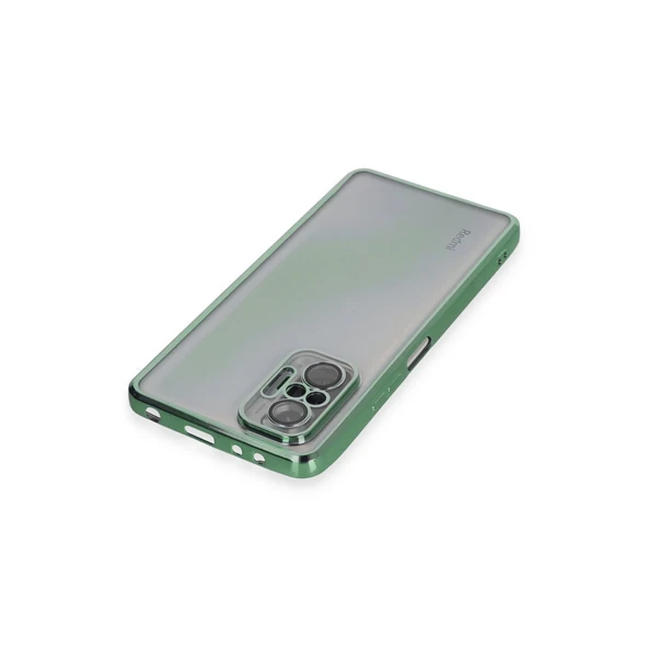 Redmi Note 10 Pro Kılıf Lensli Silikon - Yeşil - Resim 3