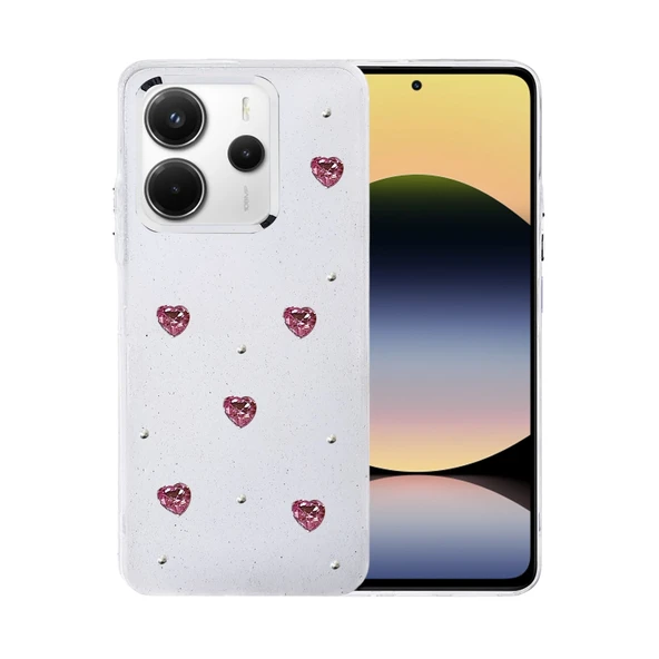 Redmi Note 14 4g Fiyonk Desenli Kapak - Desen 3 ürün görseli 1
