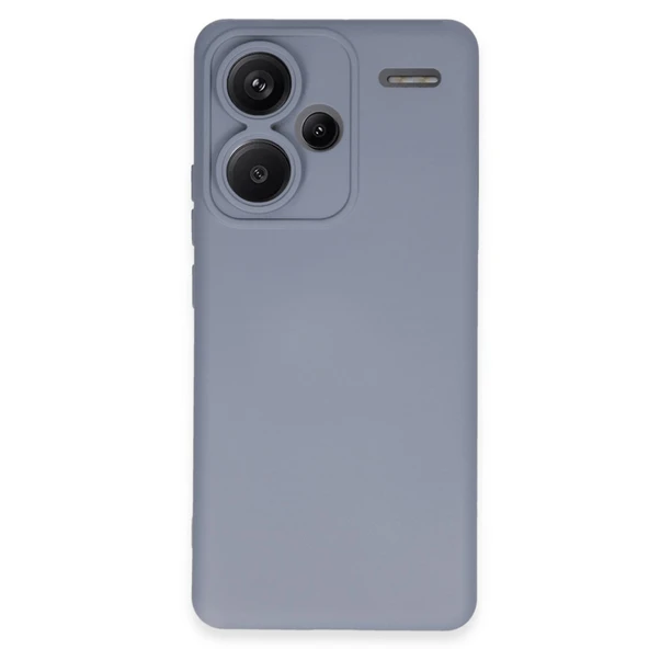 Redmi Note 13 Pro Plus Kılıf Nano İçi Kadife Silikon - Gri ürün görseli 1