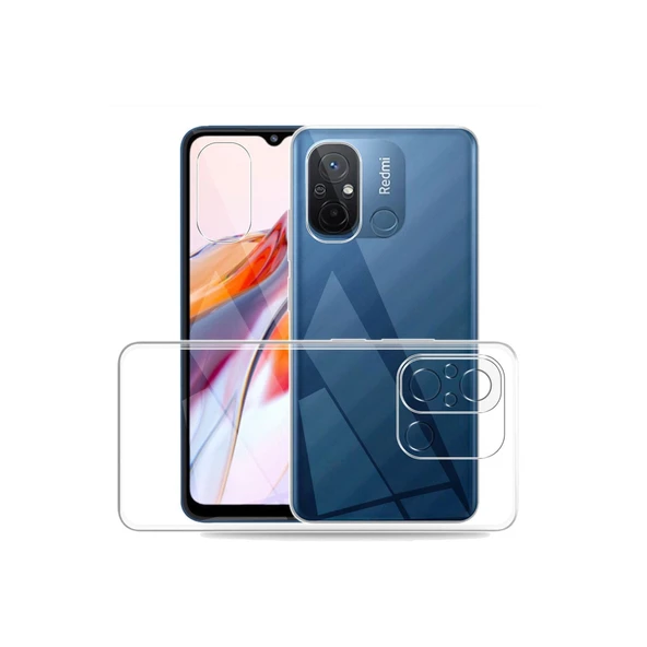 Redmi 12c Kılıf Lüx Şeffaf Silikon - Resim 3